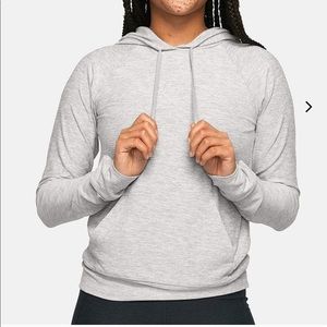 Outdoor Voice Cloudknit Hoodie in Fog Size XS